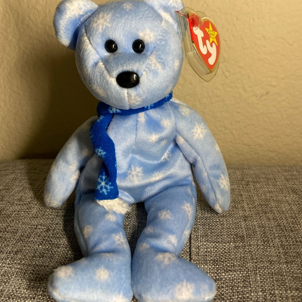 1999 Holiday teddy TY Beanie